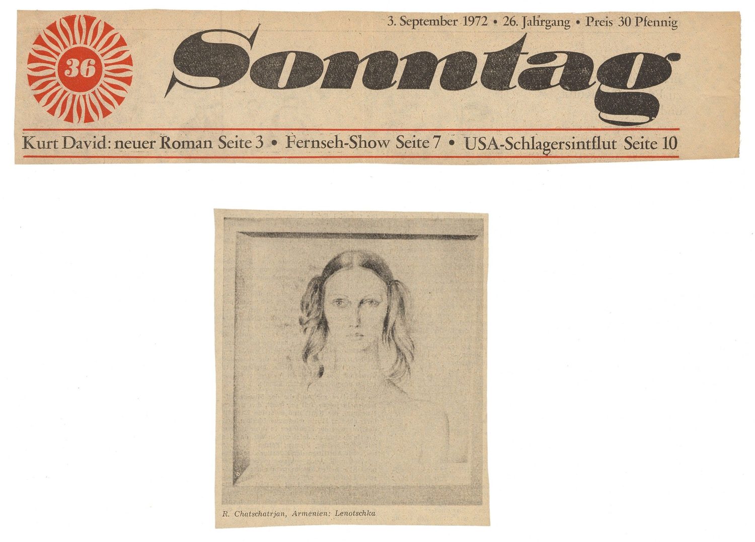 Sonntag (на немец.яз.), 1972 — Рудольф Хачатрян
