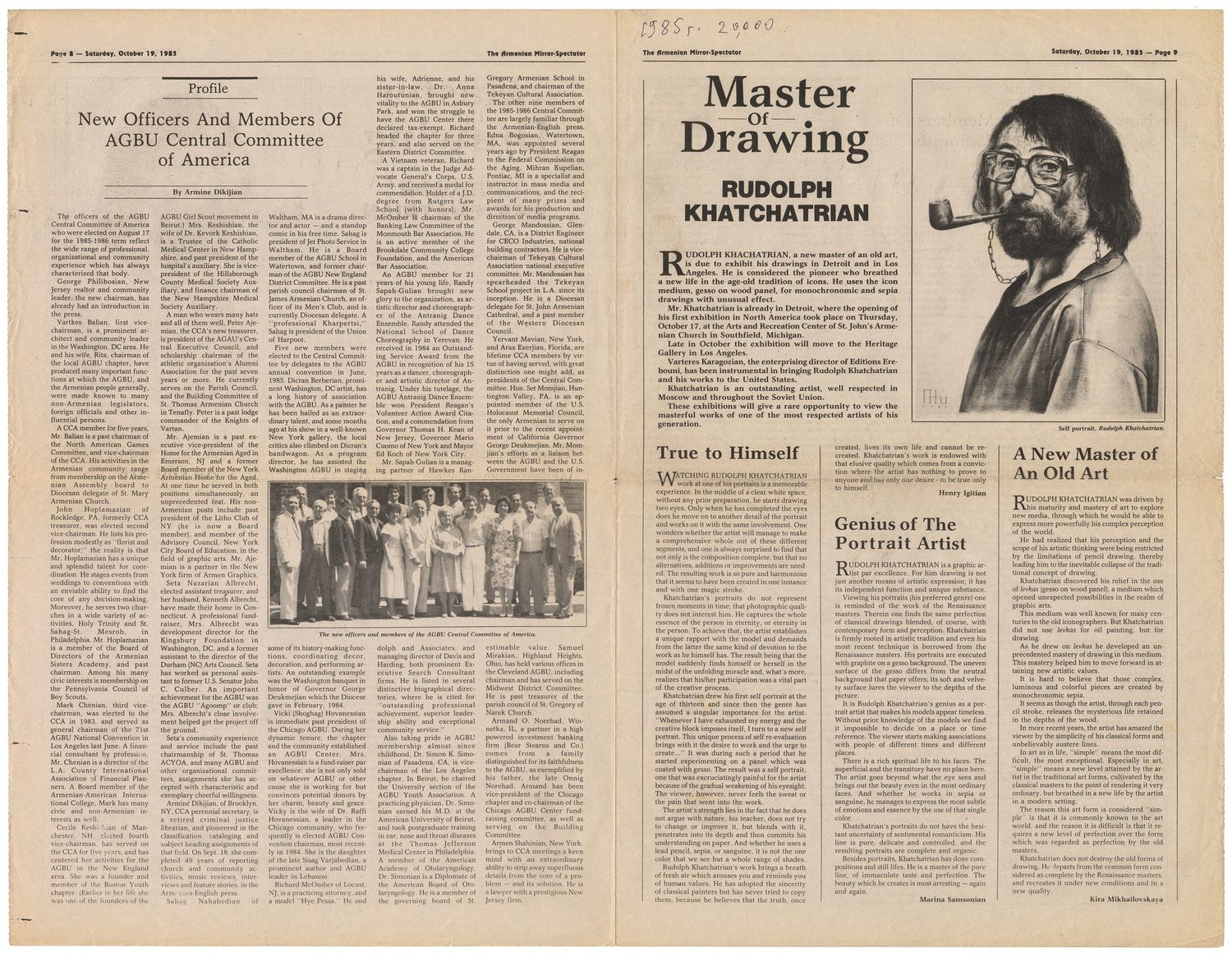"Rudolf Khatchatrian - Master of Drawing"