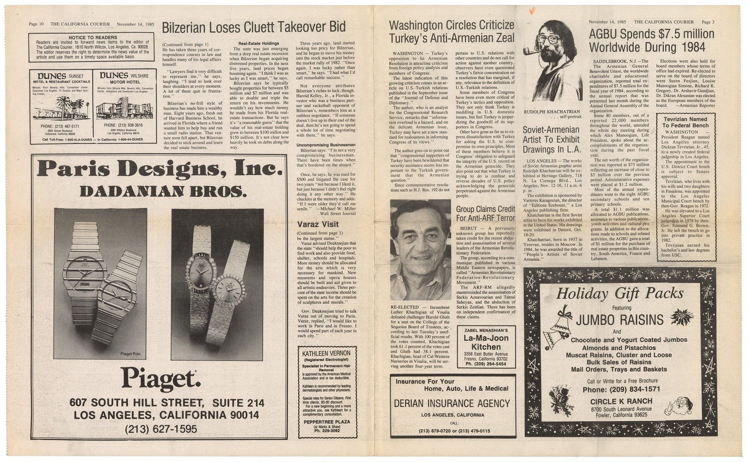 "Soviet-Armenian Artist to Exhibit Drawings in L.A." — Рудольф Хачатрян