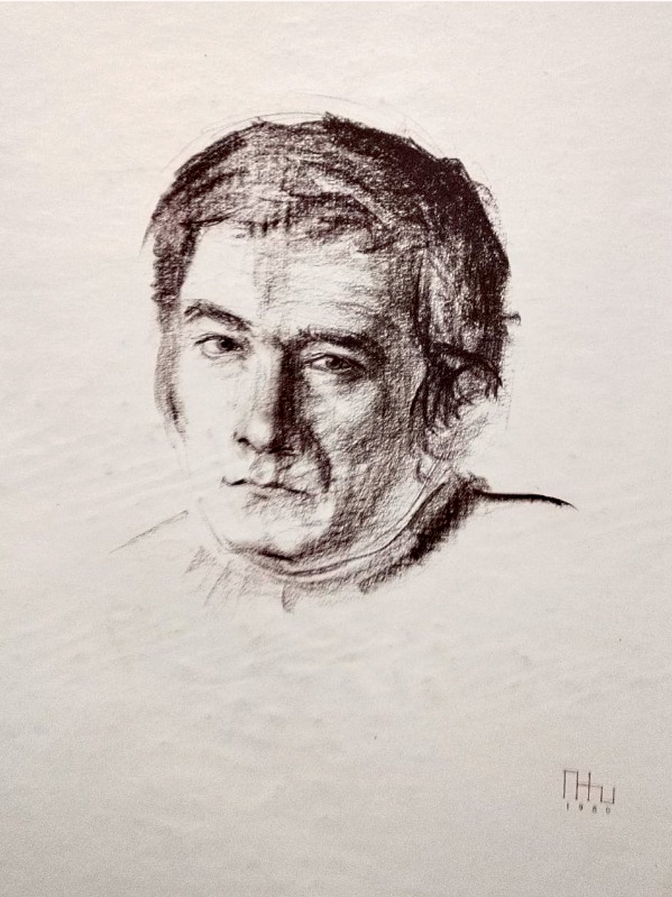 Рисунок. Портрет А. Джигарханяна